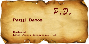 Patyi Damos névjegykártya